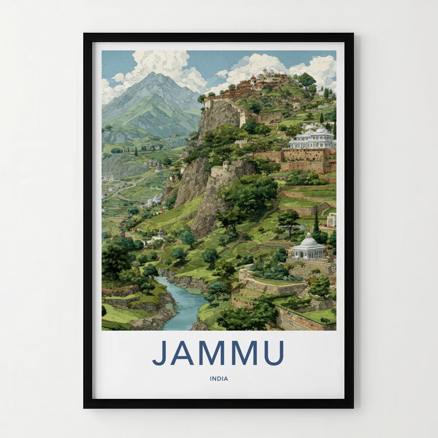 Jammu Poster - India Framed Print - Jammu And Kashmir Framed Decor