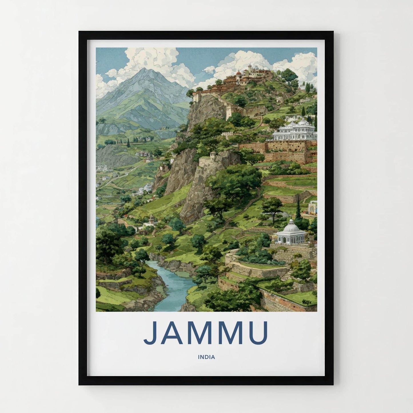 Jammu Poster - India Framed Print - Jammu And Kashmir Framed Decor