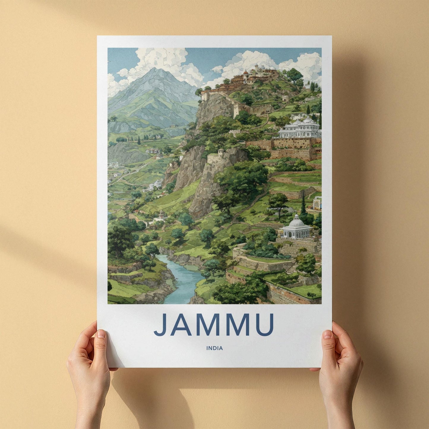 Jammu Poster - India Framed Print - Jammu And Kashmir Framed Decor