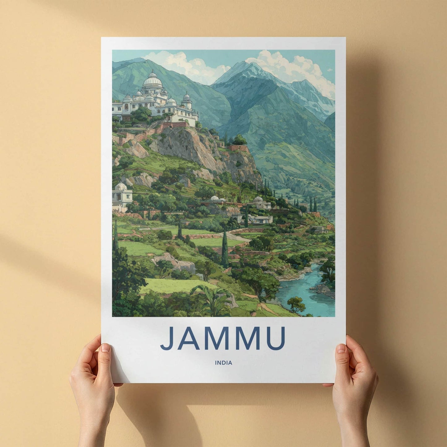 Jammu Poster - India Jammu Kashmir Mountain Palace Gallery Art