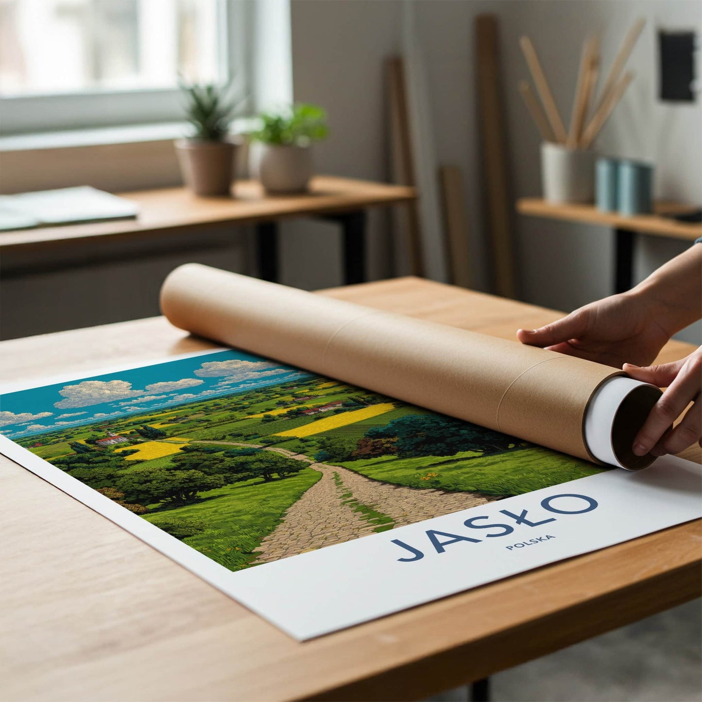 Jas��o Poster - Poland Art Print - Rolling Green Hills Gallery Art