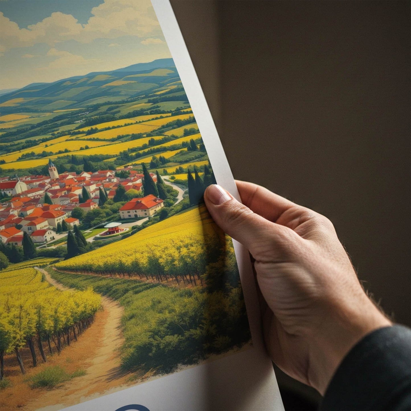 Jaslo Poster - Poland Art Print - Town Valley Vineyards Home Decor
