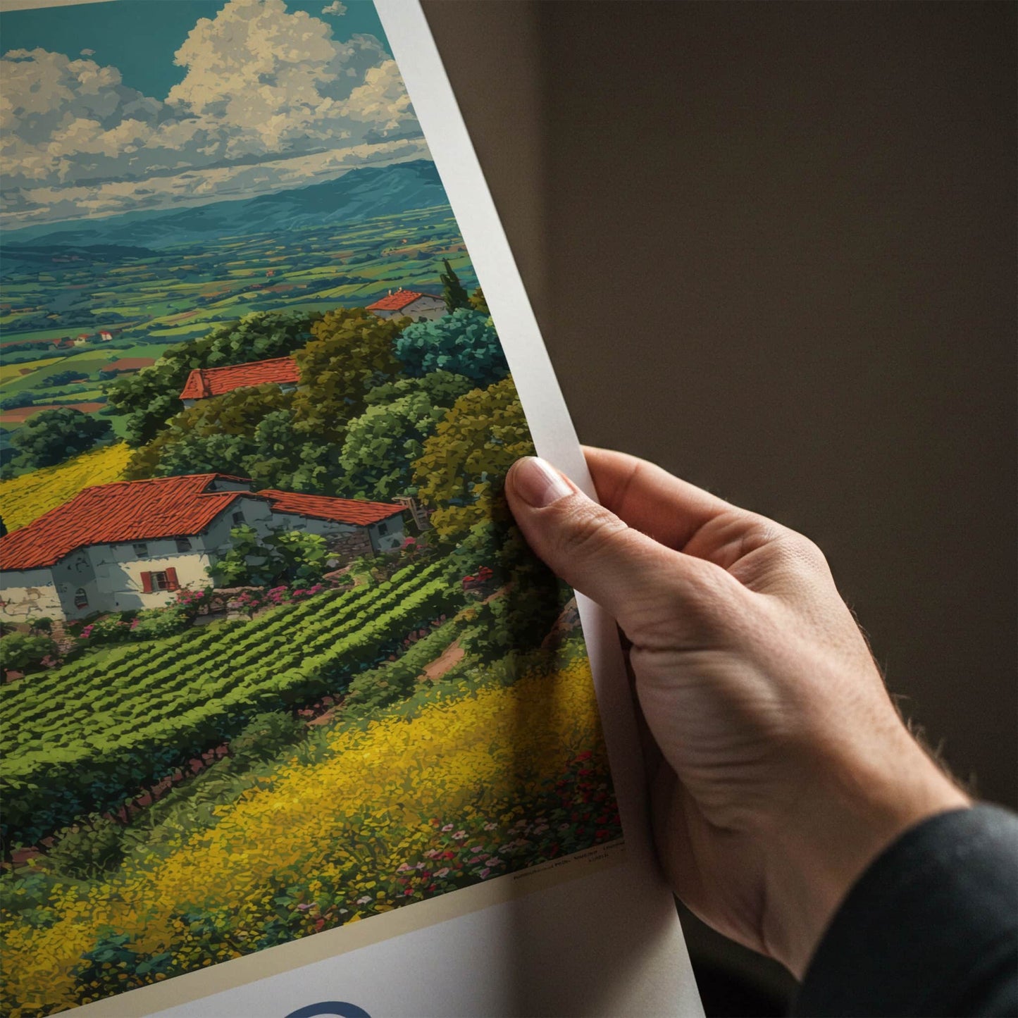 Jaslo Poster - Poland Travel Art - Lush Vineyard Landscape Home Decor