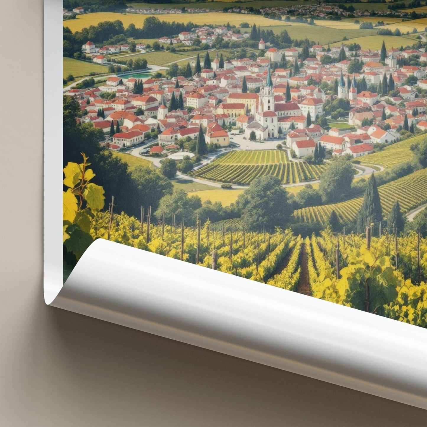 Jaslo Poster - Poland Travel Art - Rolling Hills Vineyards Home Decor