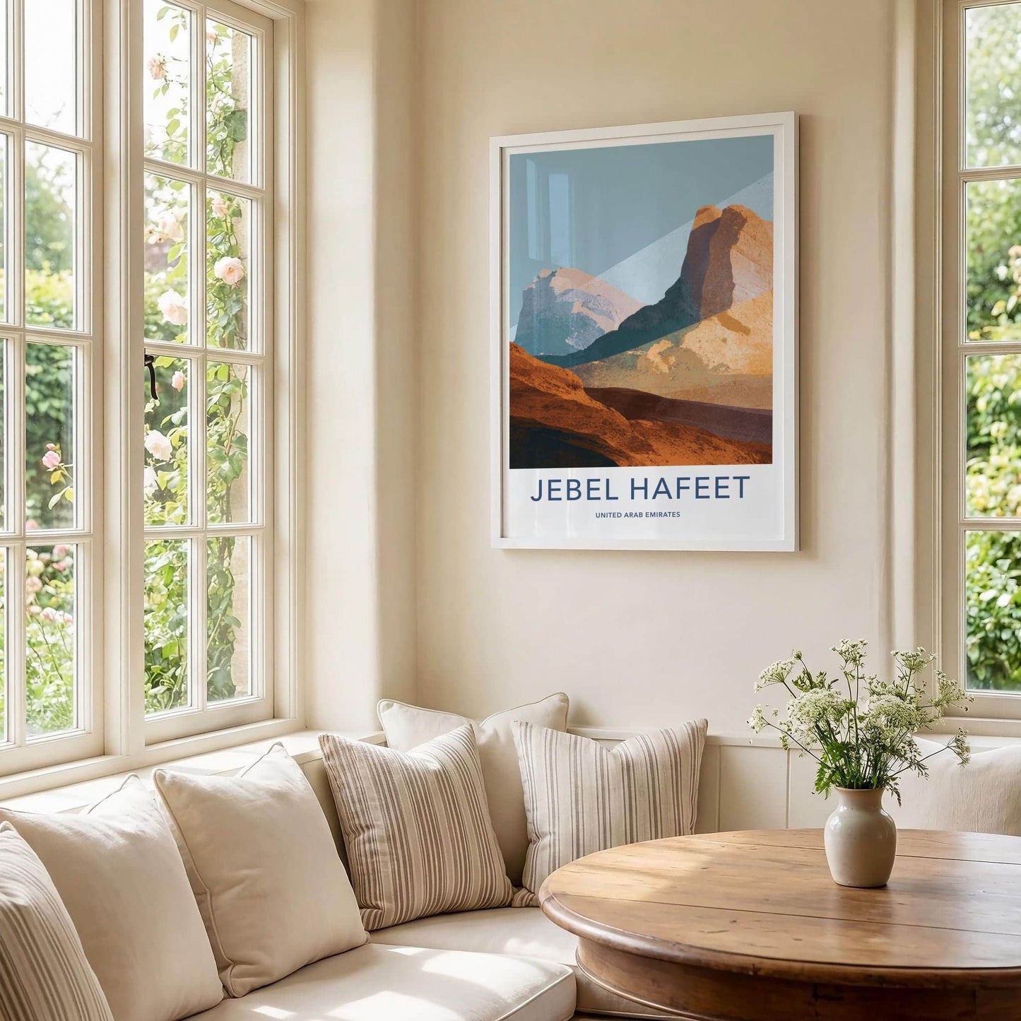 Jebel Hafeet Poster - United Arab Emirates Art Print - Rocky Desert Vista Gift