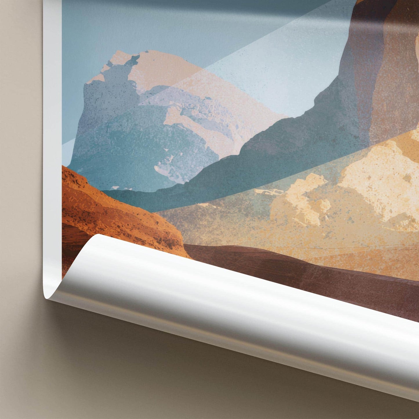 Jebel Hafeet Poster - United Arab Emirates Art Print - Rocky Desert Vista Gift