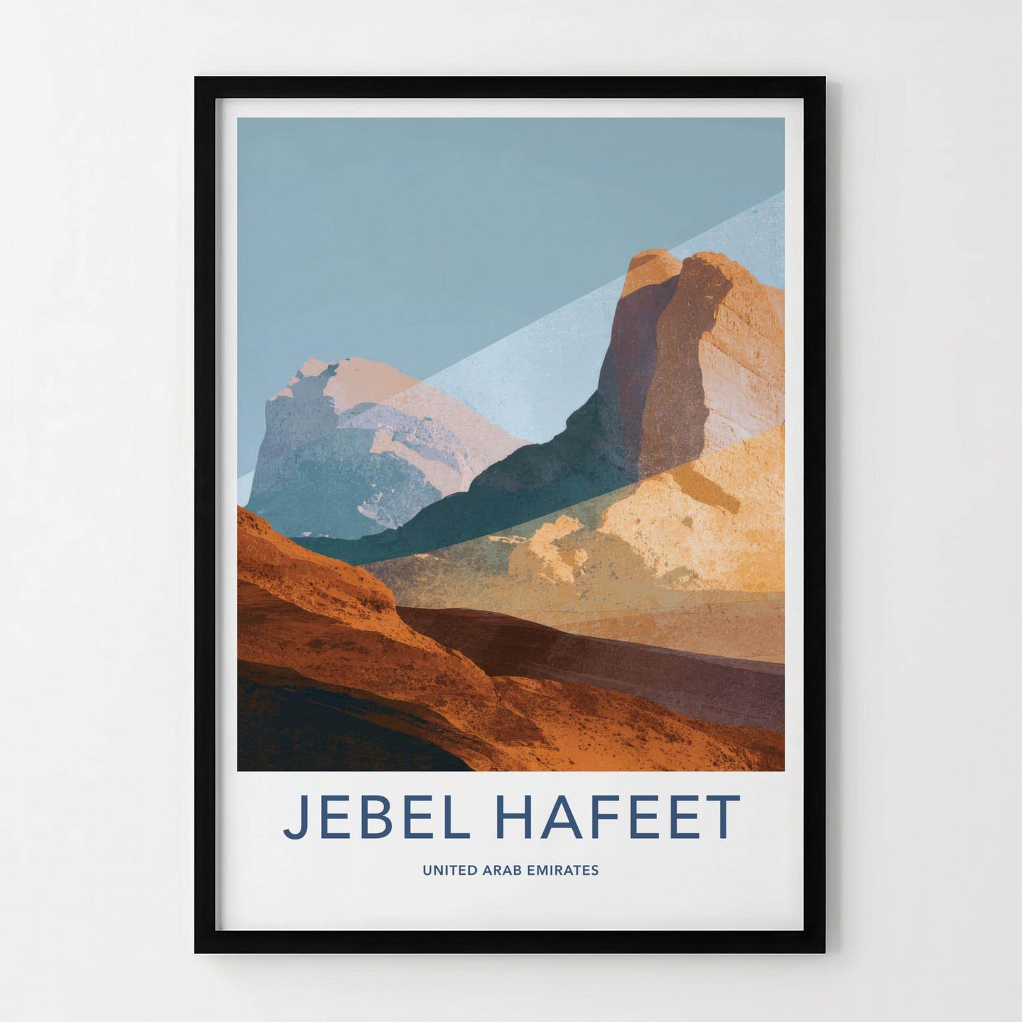 Jebel Hafeet Poster - United Arab Emirates Art Print - Rocky Desert Vista Gift