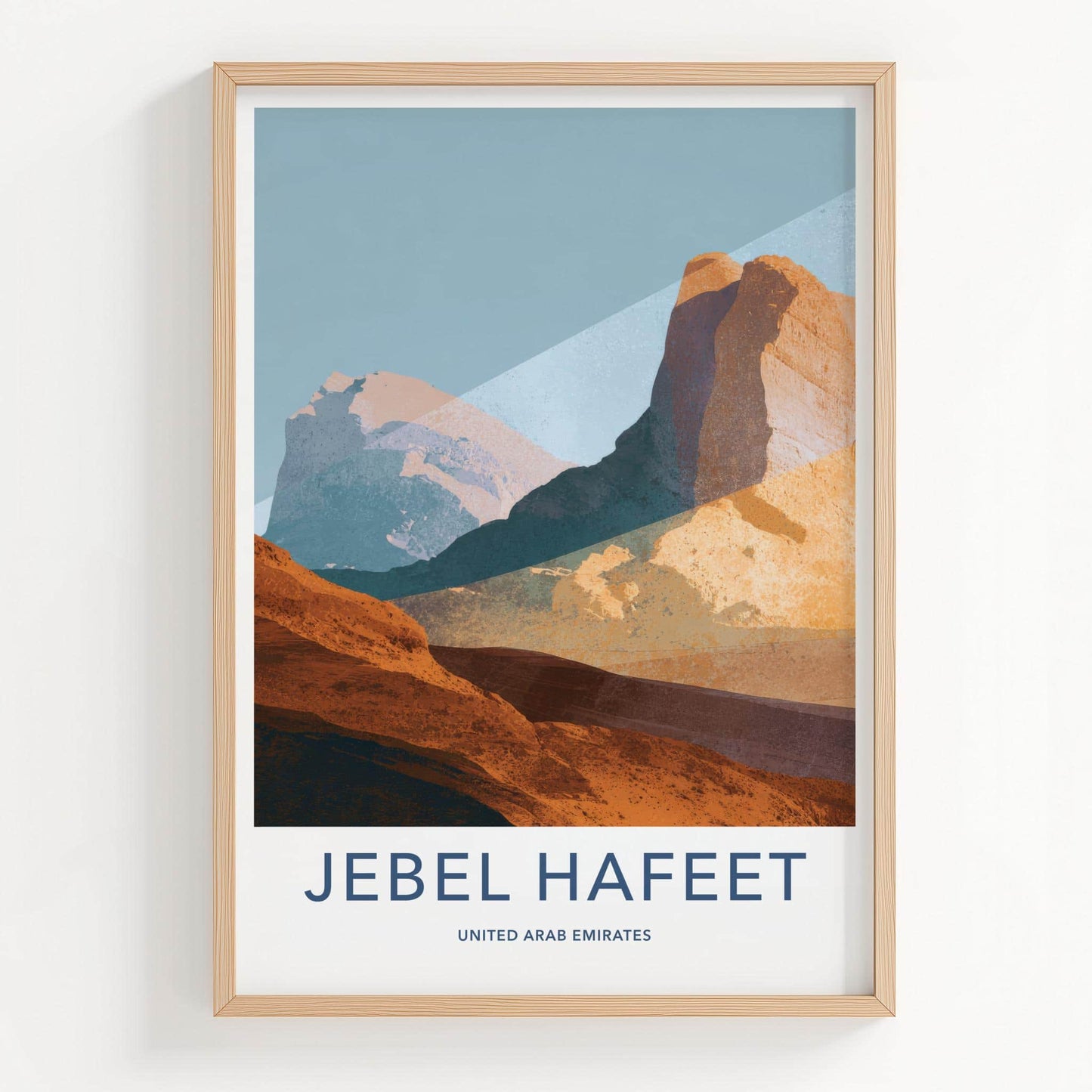 Jebel Hafeet Poster - United Arab Emirates Art Print - Rocky Desert Vista Gift