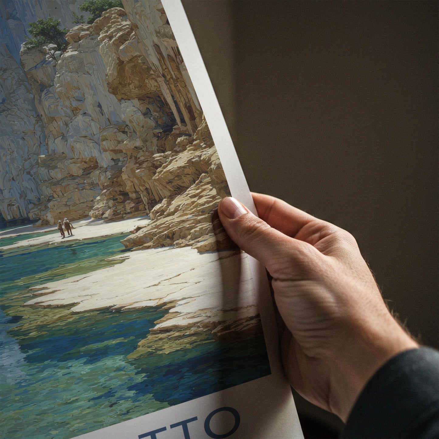 Jeita Grotto Poster - Lebanon Travel Art - Deep Cavern Waters Home Decor