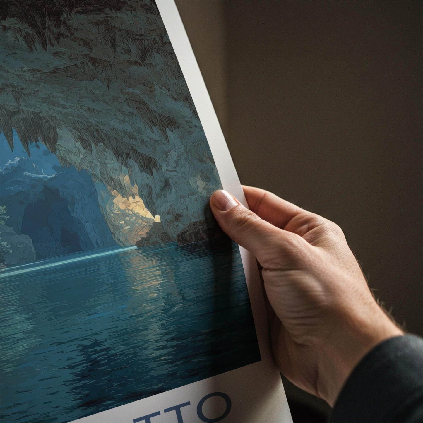 Jeita Grotto Poster - Lebanon Travel Art - Grotto Water Passage Home Decor