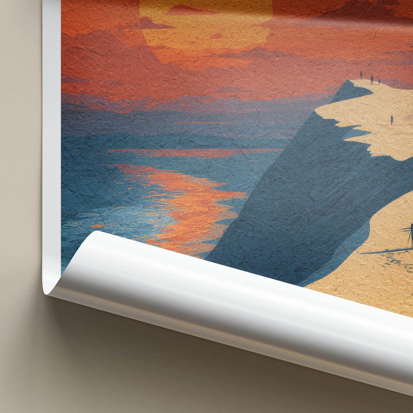 Jericoacoara Poster - Brazil Framed Print - Dune Sunset Ocean Lounge Decor