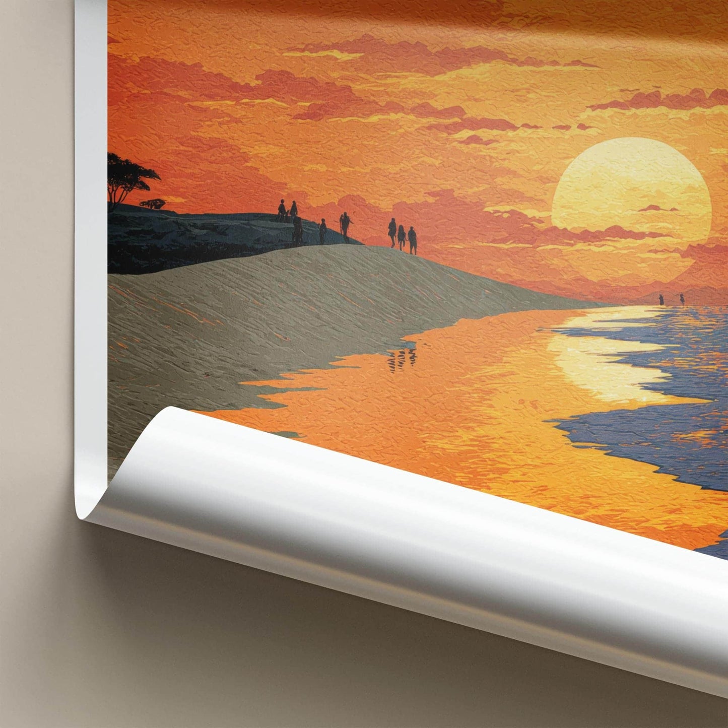 Jericoacoara Poster - Brazil Travel Art - Golden Beach Sunset Home Decor