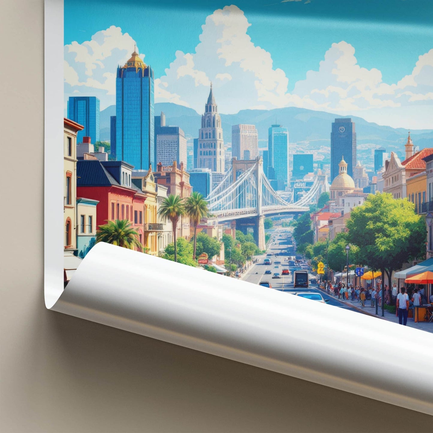 Johannesburg Poster - South Africa Travel Art - Vibrant Urban Scene Home Decor