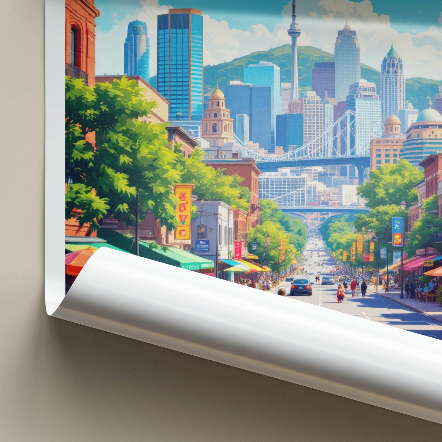 Johannesburg Poster - South Africa Wall Art - Vibrant City Street Gift