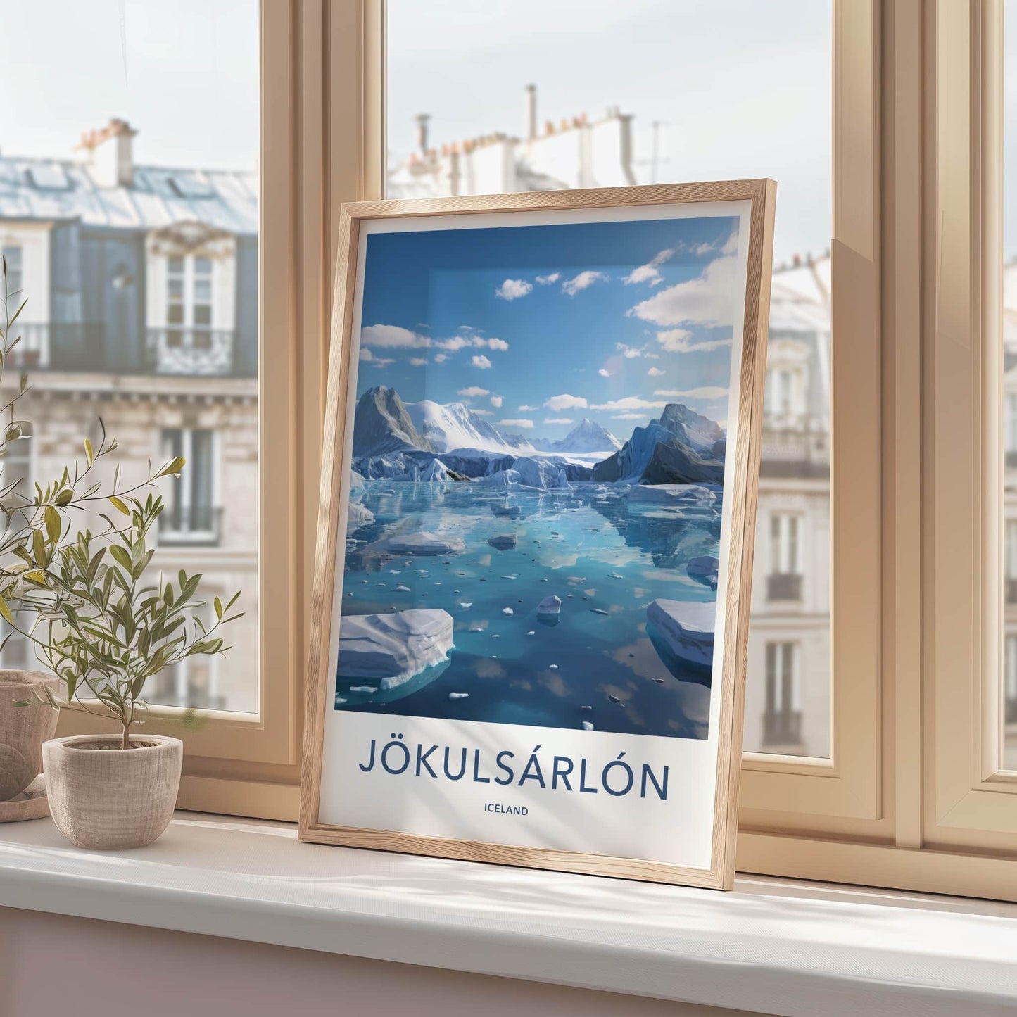 Jokulsarlon Poster - Iceland Wall Art - Floating Ice Lagoon Home Decor