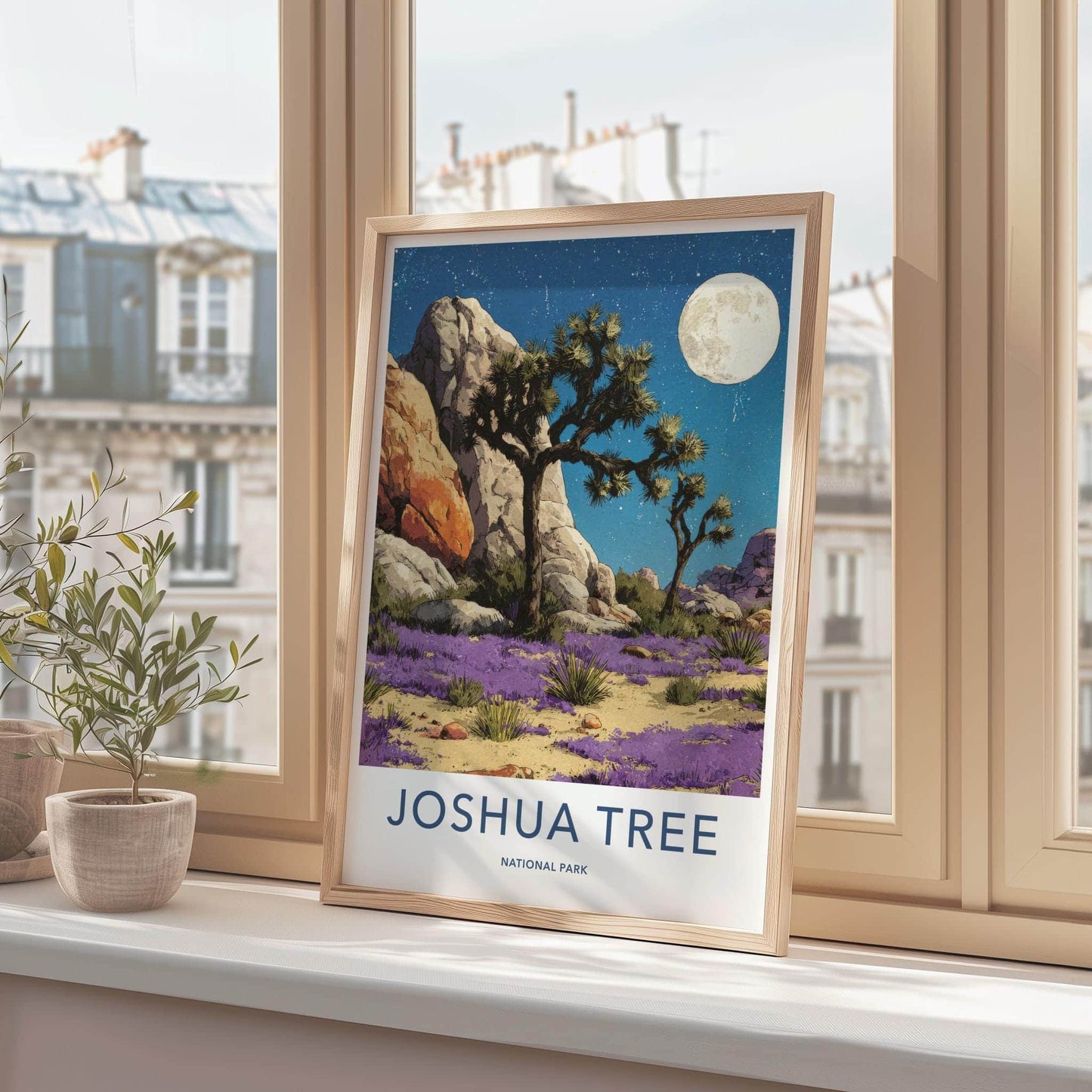 Joshua Tree National Park Poster - California Fine Art - Starry Night Vista Gift