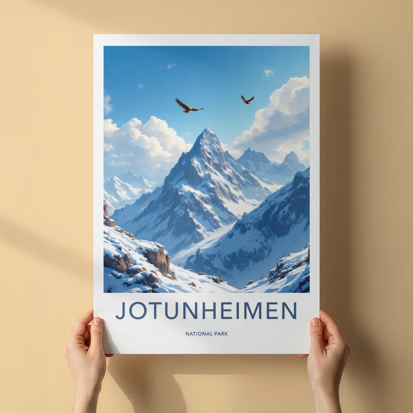 Jotunheimen National Park Poster - Norway Fine Art - Soaring Eagles Mountains Gift