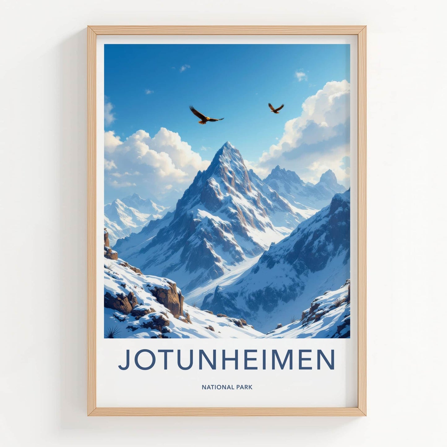 Jotunheimen National Park Poster - Norway Fine Art - Soaring Eagles Mountains Gift