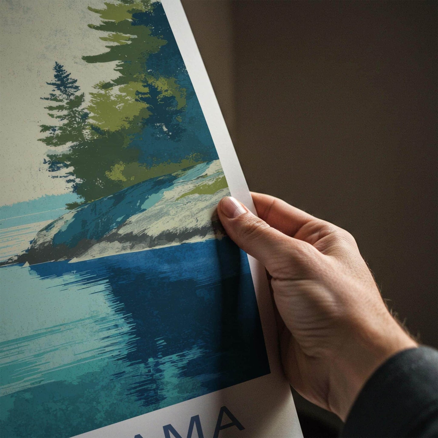 Kabetogama Poster - Minnesota Travel Art - Vivid Lake Forest Home Decor