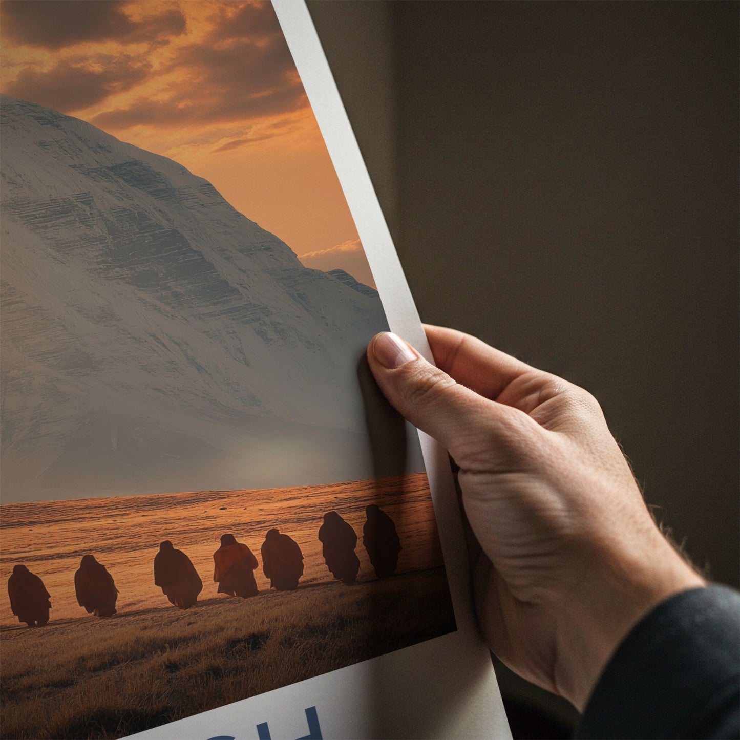 Kailash Poster - India Travel Art - Uttarakhand Pilgrims Path Wall Decor