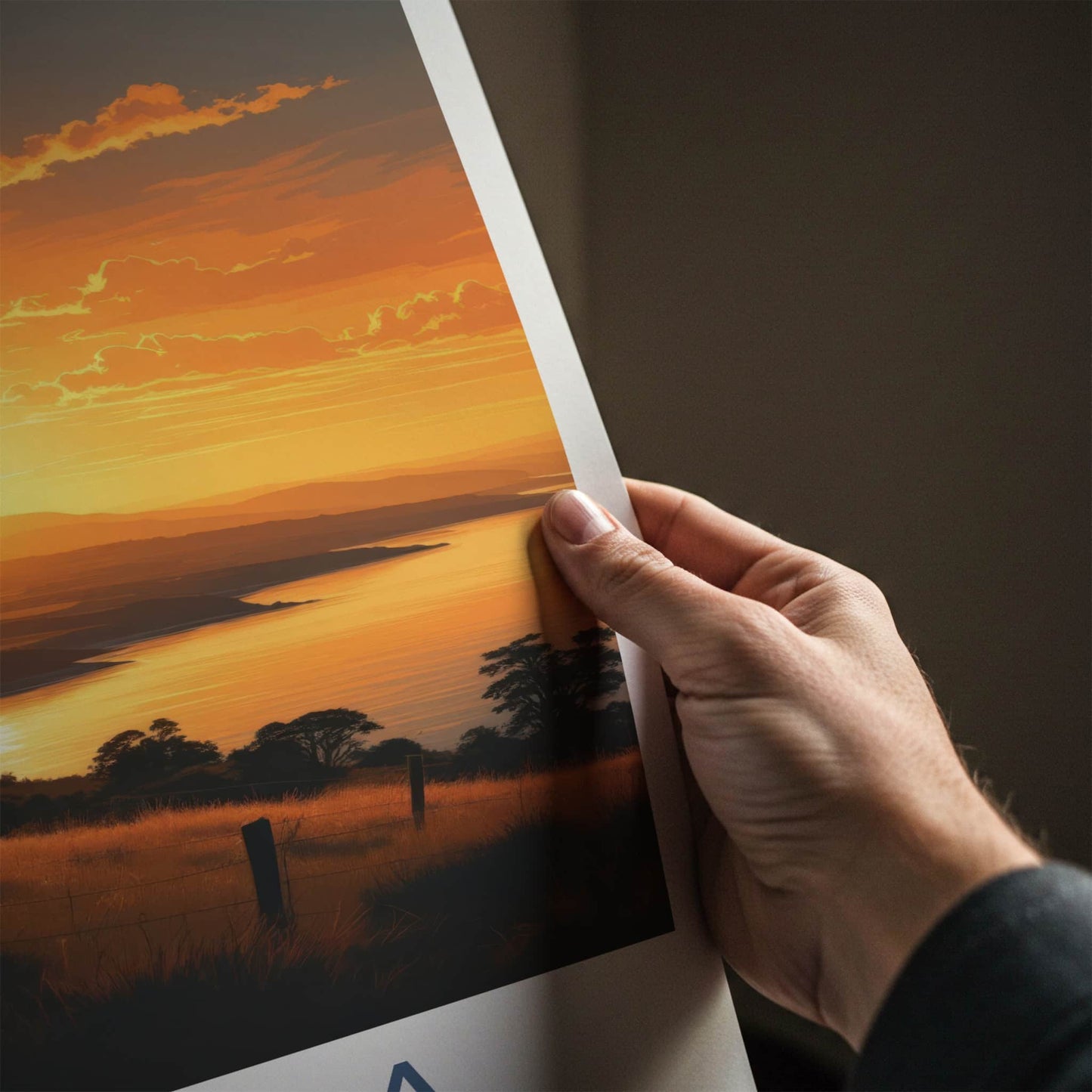 Kaipara Poster - New Zealand Travel Art - Golden Bay Sunset Wall Decor 2