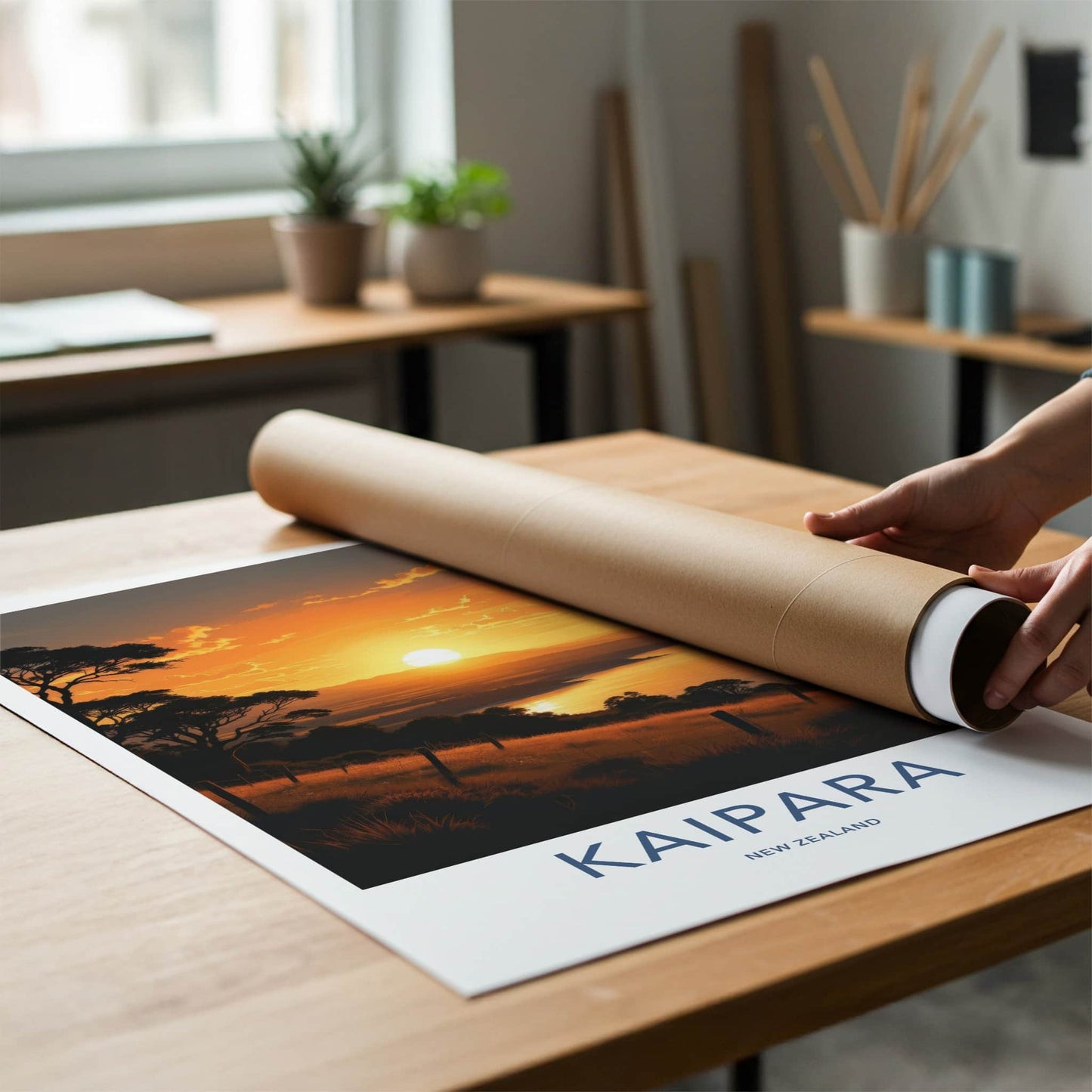 Kaipara Poster - New Zealand Travel Art - Golden Bay Sunset Wall Decor 2