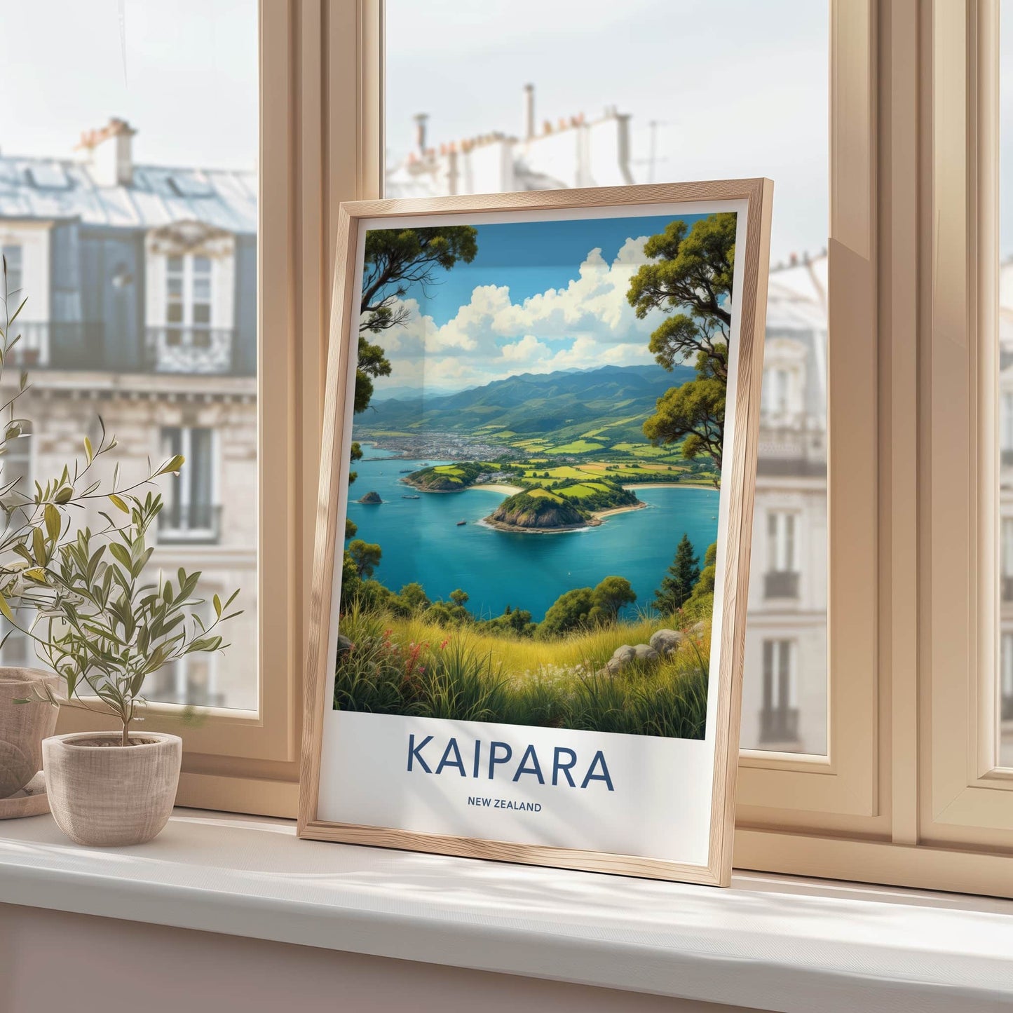 Kaipara Poster - New Zealand Wall Art - Coastal Bay Vista Home Decor