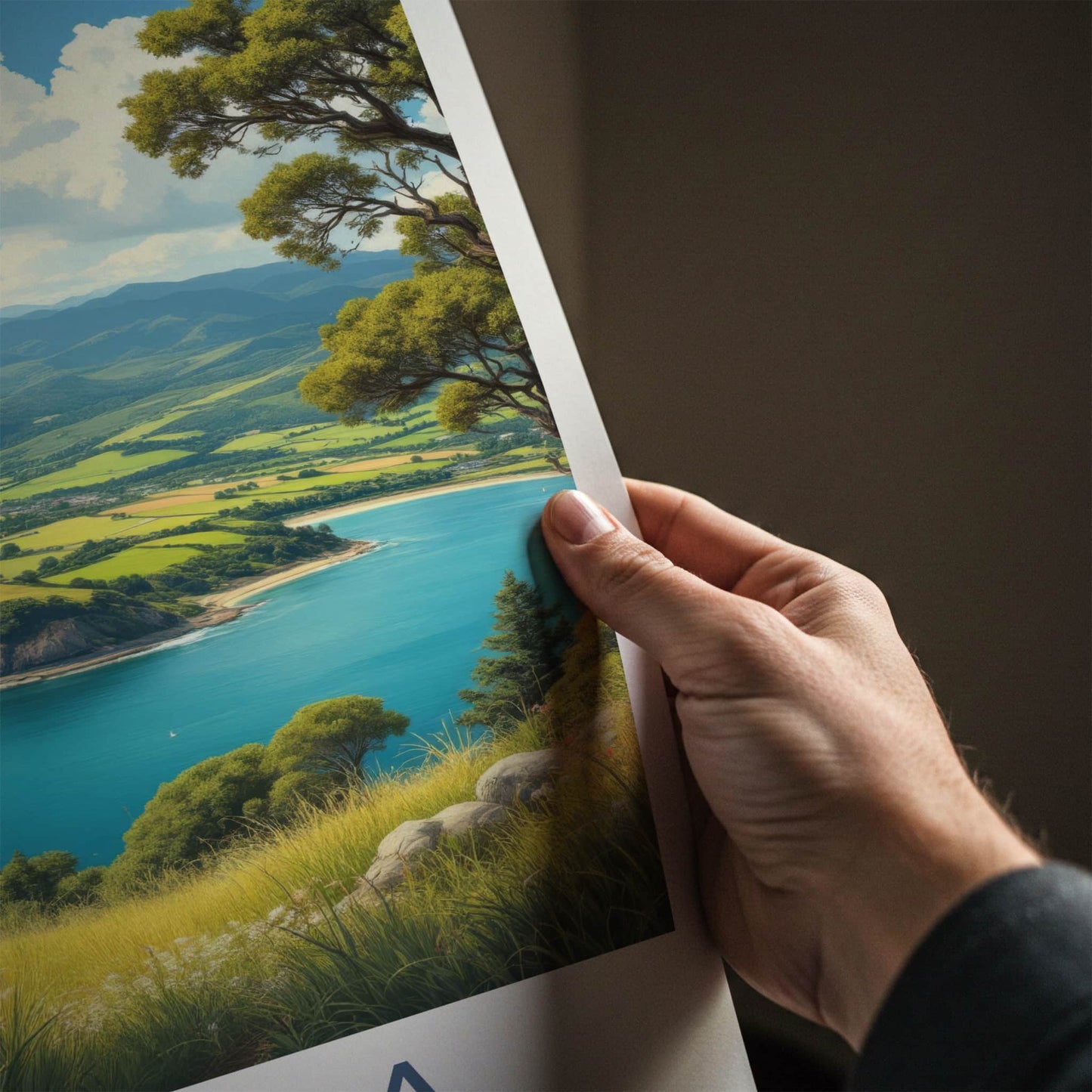 Kaipara Poster - New Zealand Wall Art - Coastal Bay Vista Home Decor