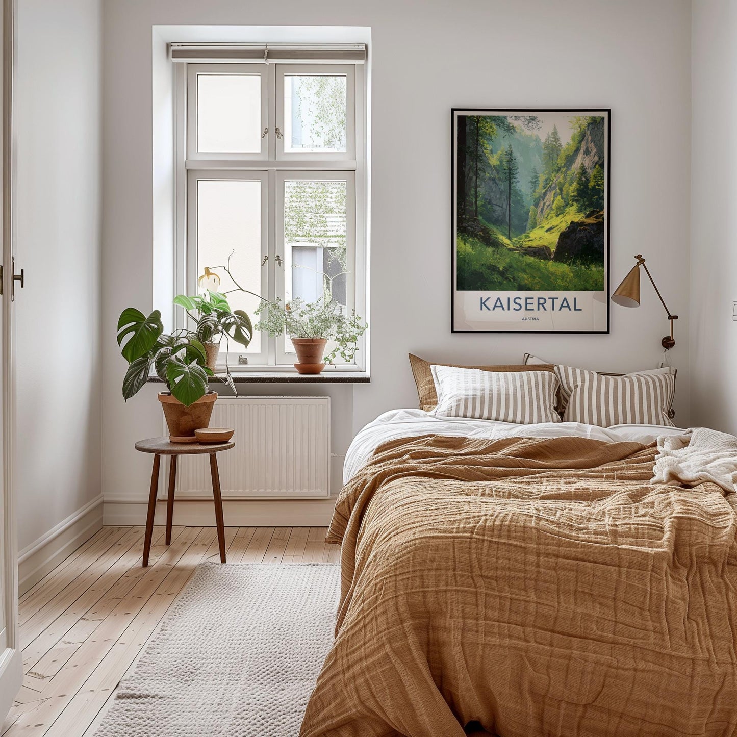 Kaisertal Poster - Austria Travel Art - Lush Forest Sunlight Home Decor