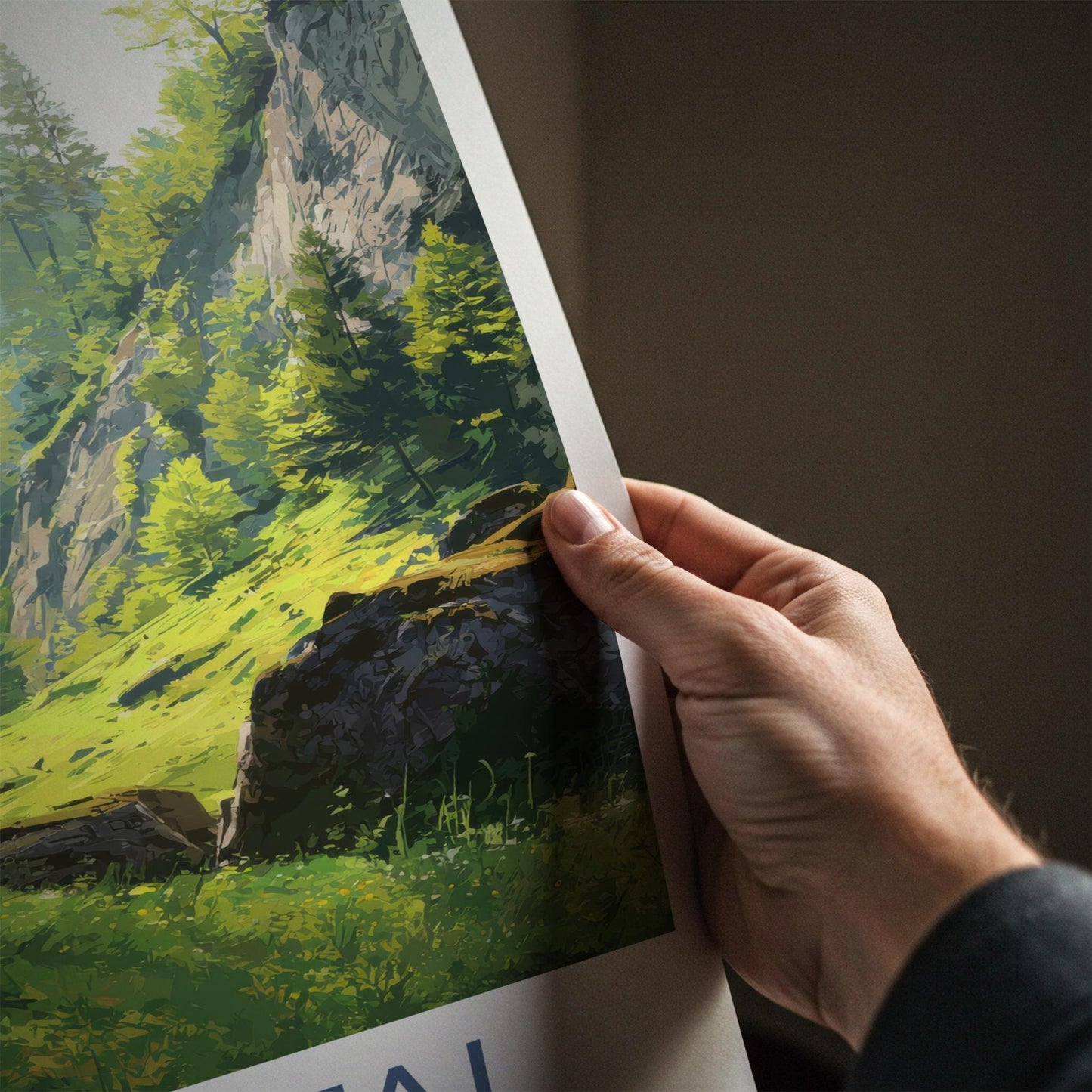 Kaisertal Poster - Austria Travel Art - Lush Forest Sunlight Home Decor