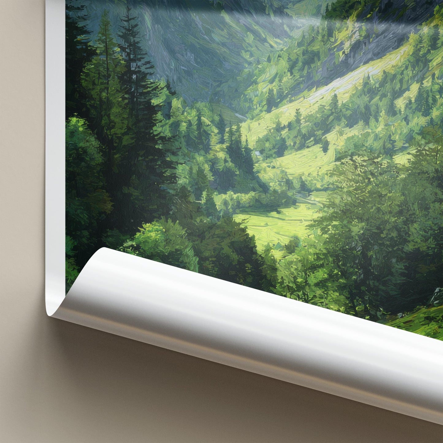 Kaisertal Poster - Austria Wall Art - Lush Mountain Valley Home Decor