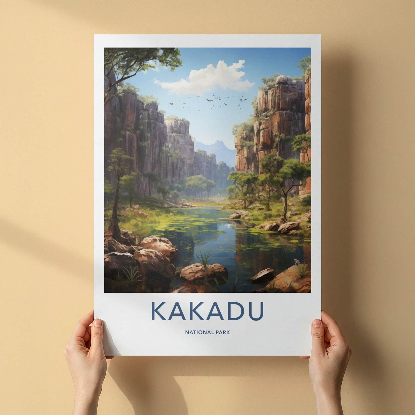 Kakadu National Park Poster - Australia Travel Art - Canyon River Landscape Home Decor