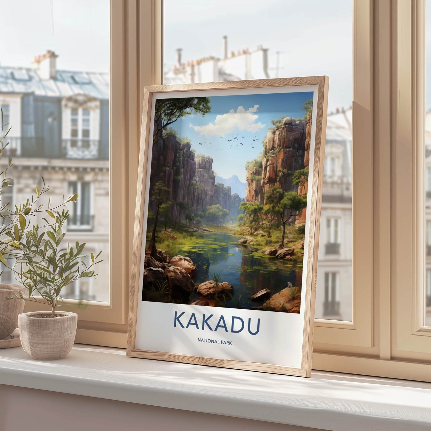 Kakadu National Park Poster - Australia Travel Art - Canyon River Landscape Home Decor