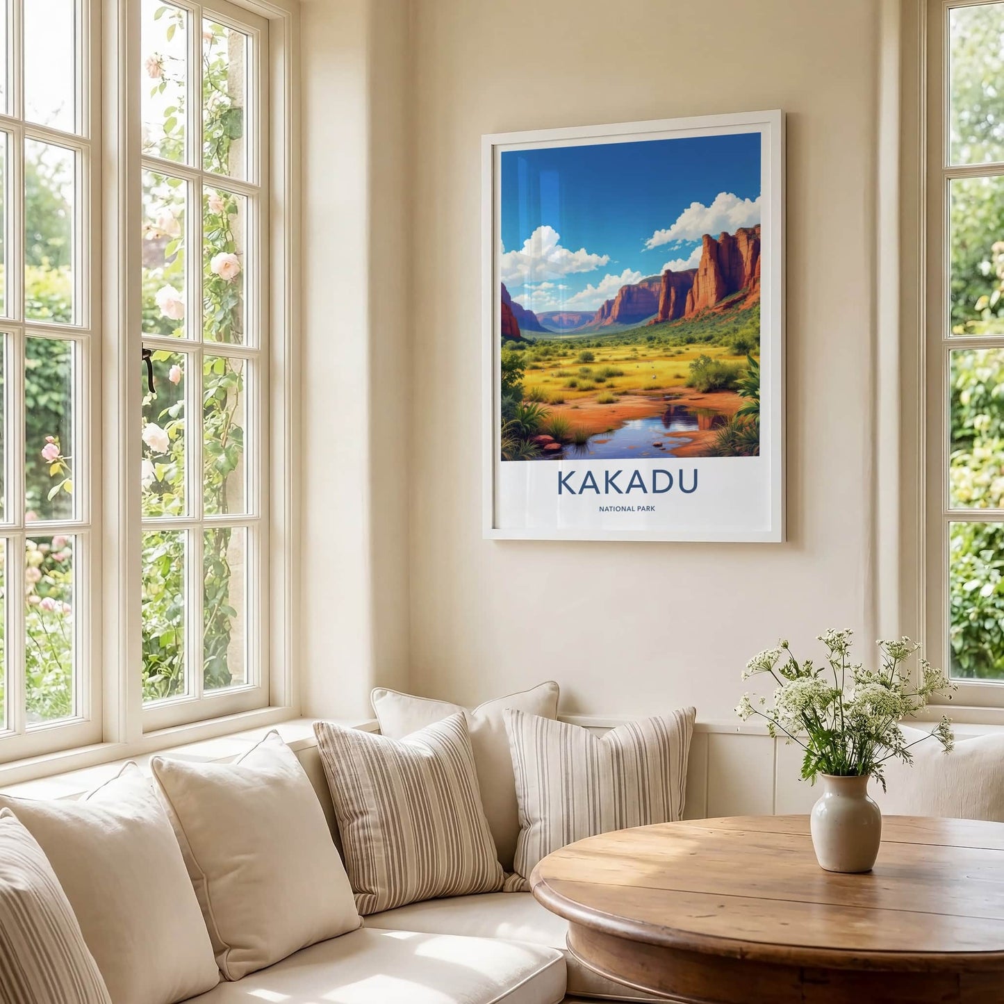 Kakadu National Park Poster - Australia Travel Art - Vibrant Canyon Stream Home Decor
