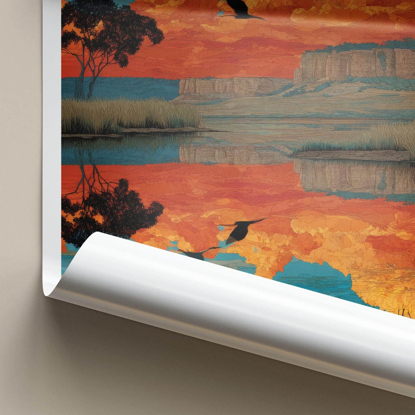 Kakadu National Park Poster - Australia Wall Art - Orange Sky Cliffs Gift