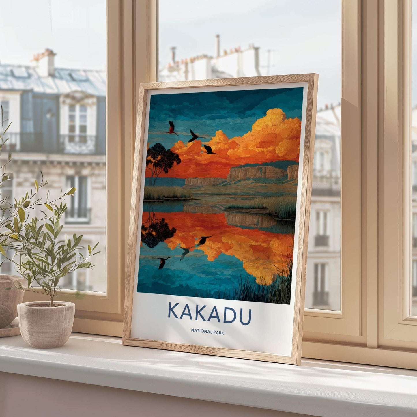 Kakadu National Park Poster - Australia Wall Art - Orange Sky Cliffs Gift