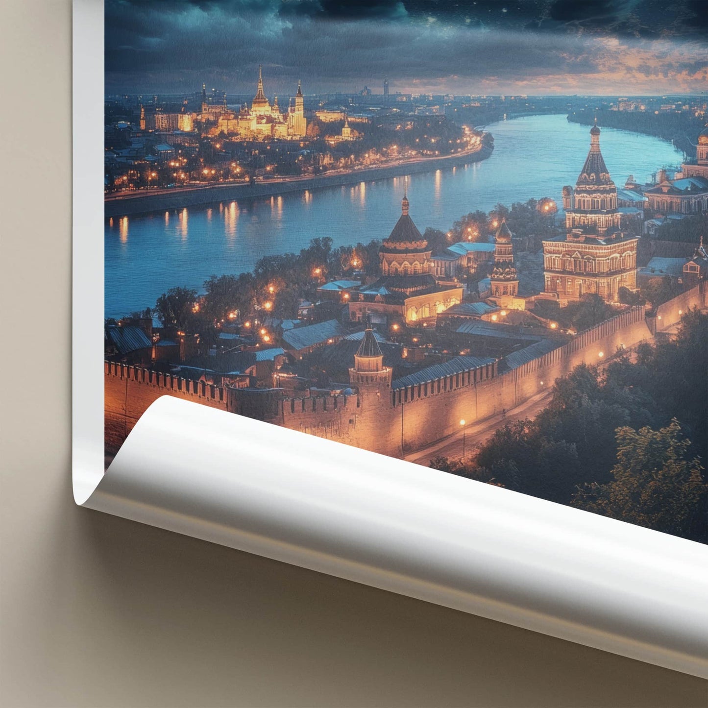 Kaliningrad Poster - Russia Travel Art - Starry City Vista Home Decor