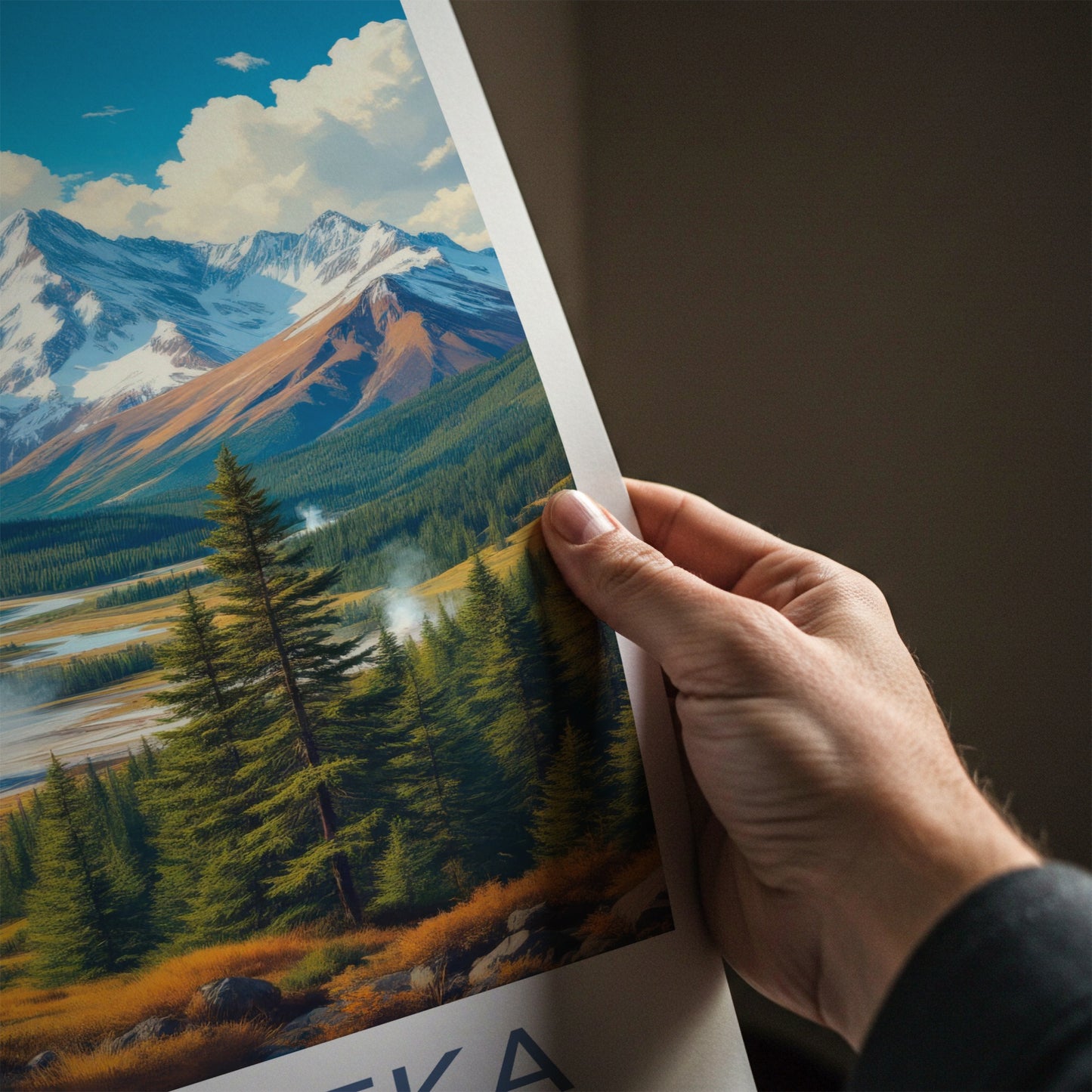 Kamchatka Poster - Russia Travel Art - Steaming Volcanic Landscape Home Decor