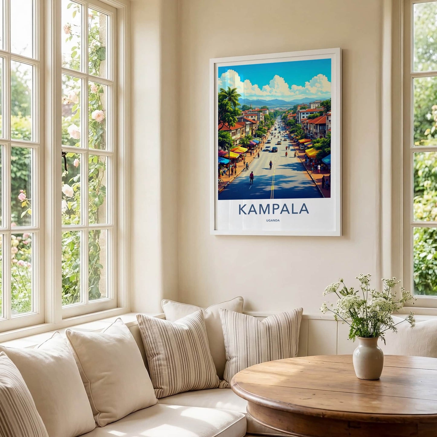 Kampala Poster - Uganda Travel Art - Africa City Street Wall Decor