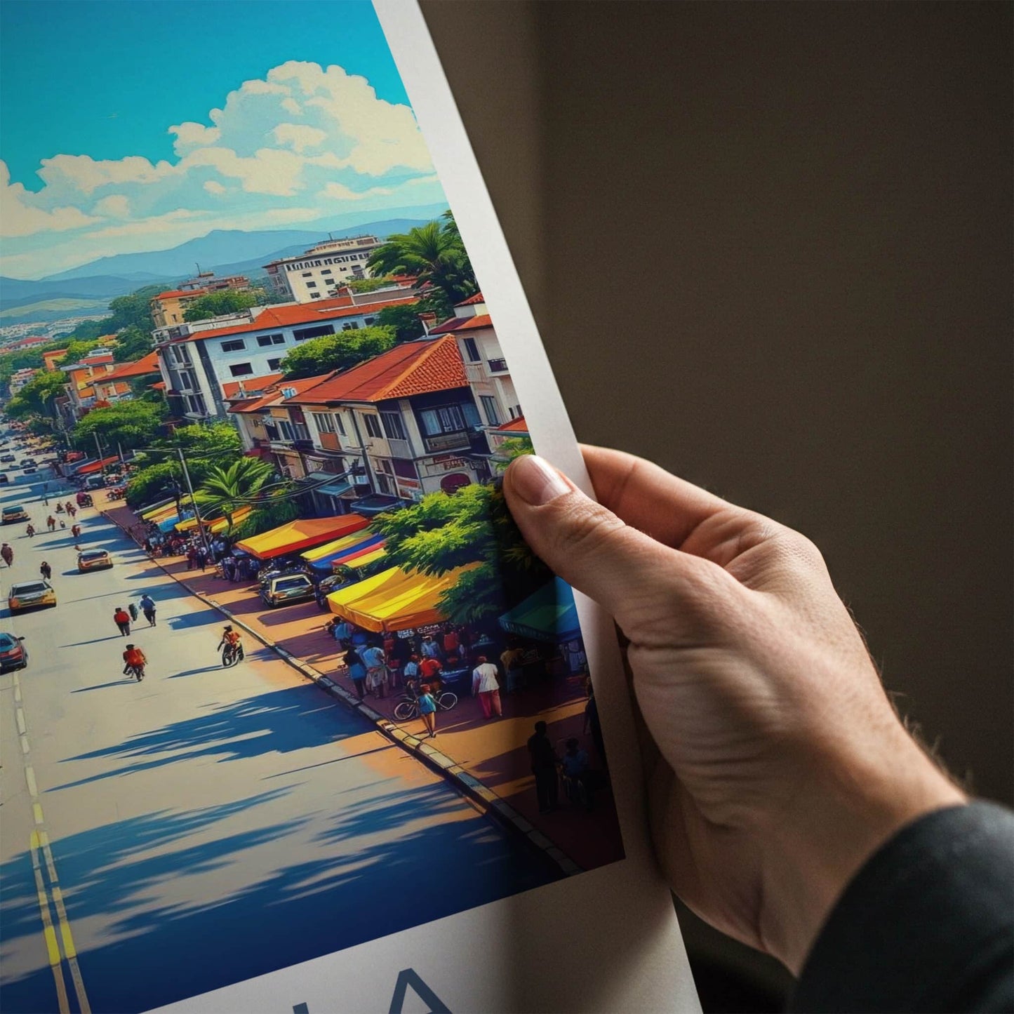 Kampala Poster - Uganda Travel Art - Africa City Street Wall Decor