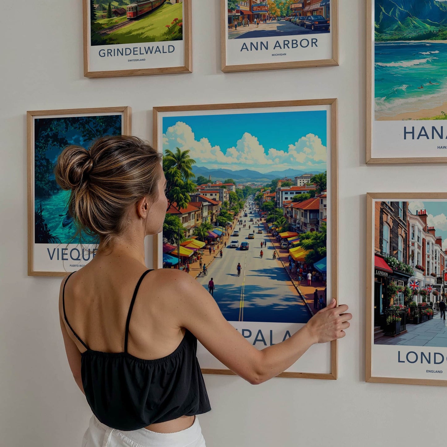 Kampala Poster - Uganda Travel Art - Africa City Street Wall Decor