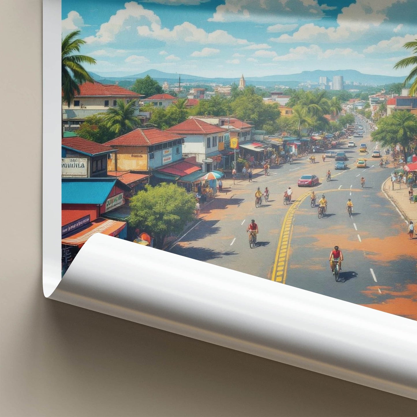 Kampala Poster - Uganda Travel Art - Vibrant City Scene Home Decor