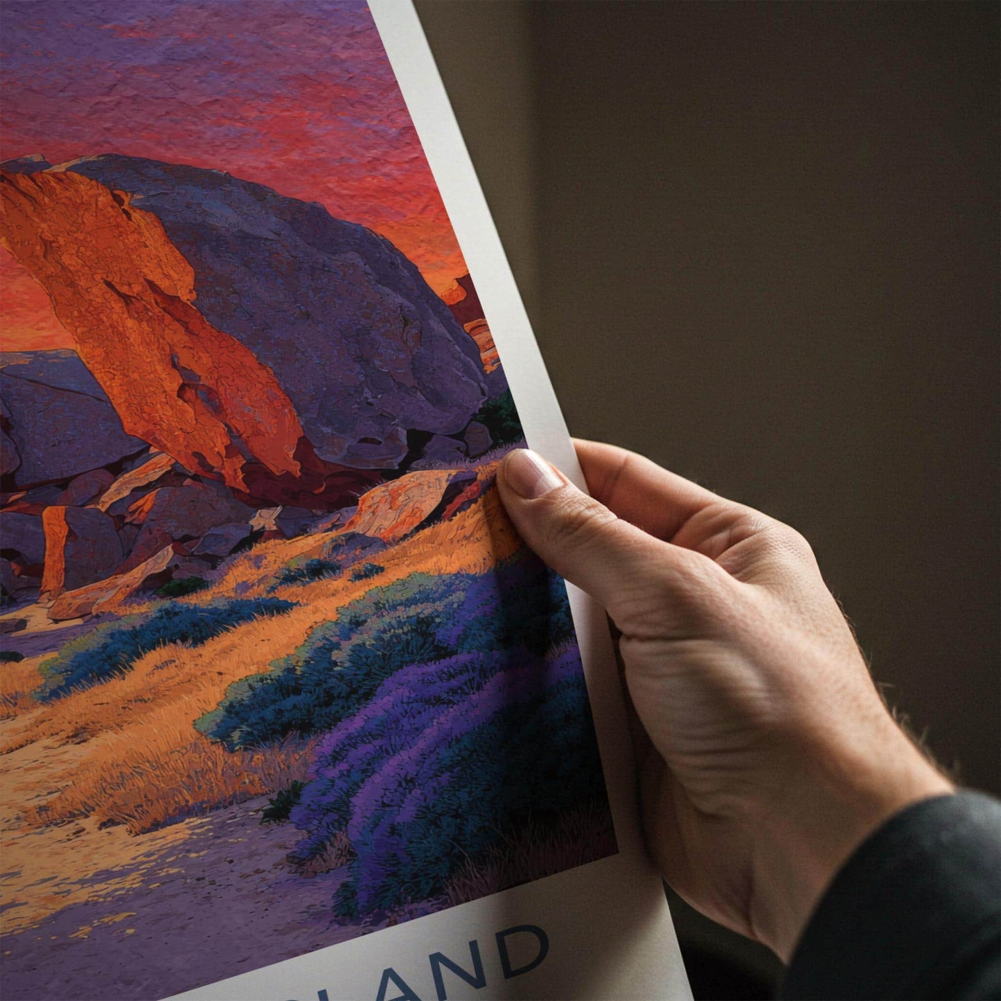 Kangaroo Island Poster - Australia Travel Art - Coastal Rocks Sunset Wall Decor