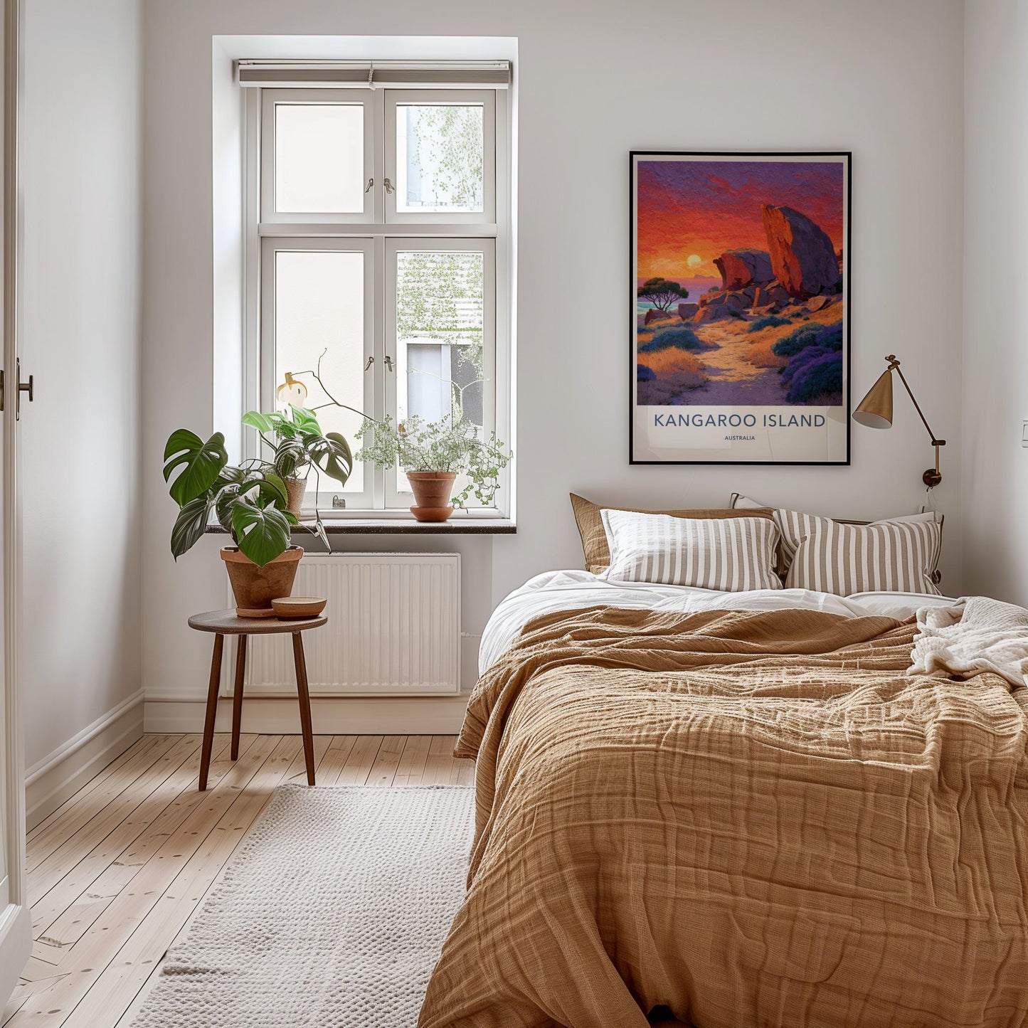 Kangaroo Island Poster - Australia Travel Art - Coastal Rocks Sunset Wall Decor