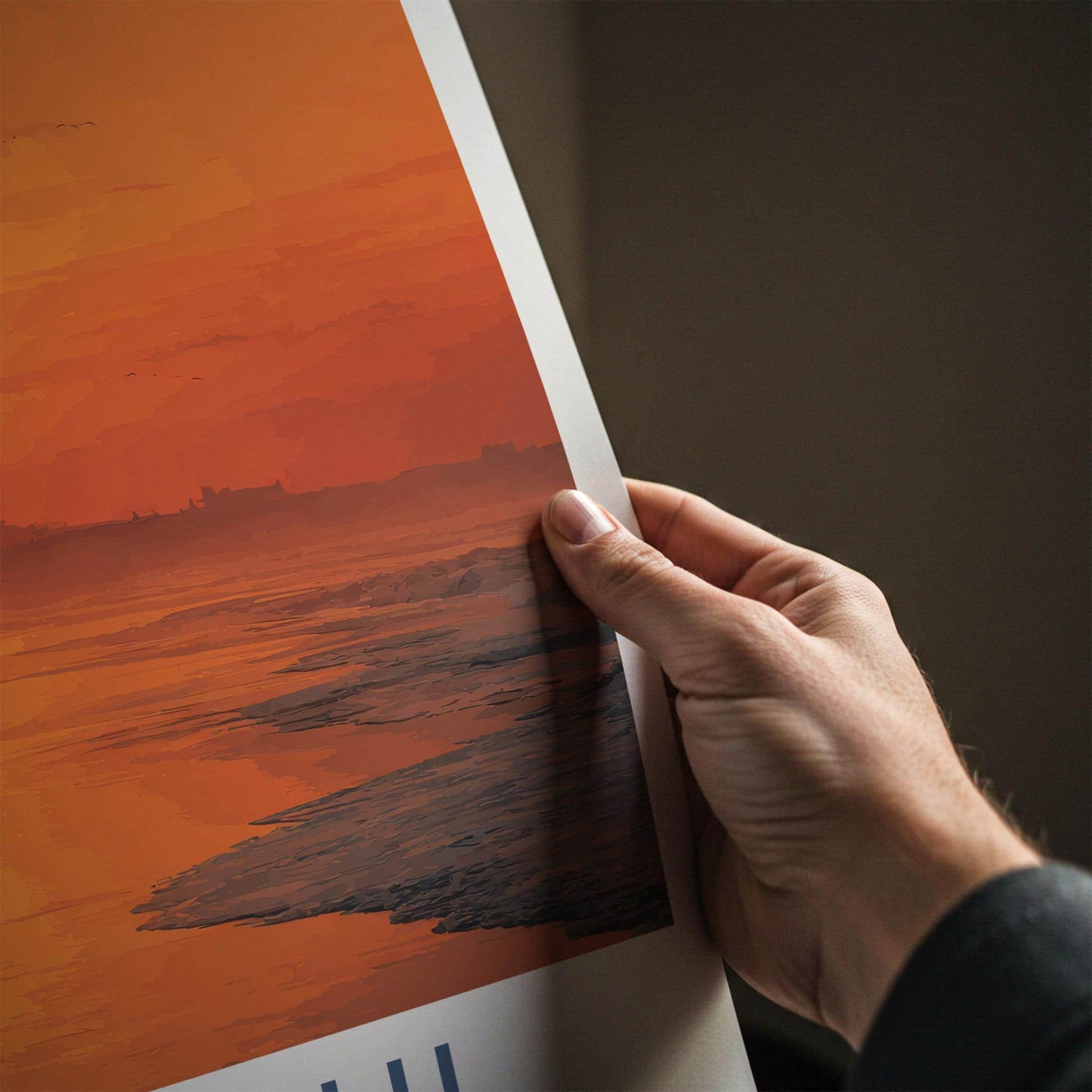 Karachi Poster - Pakistan Travel Art - Camels Sunset Beach Home Decor