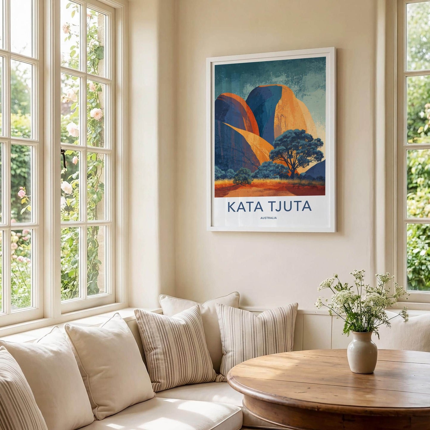 Kata Tjuta Poster - Australia Travel Art - Outback Rock Domes Home Decor