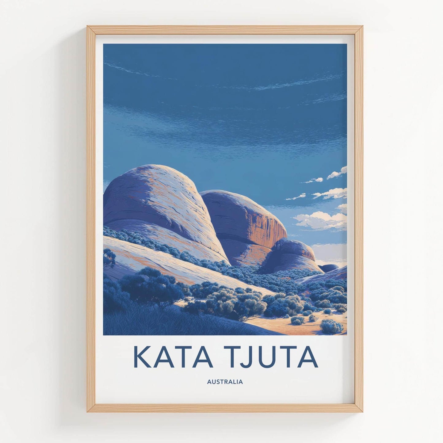 Kata Tjuta Poster - Australia Wall Art - Desert Rock Formations Home Decor