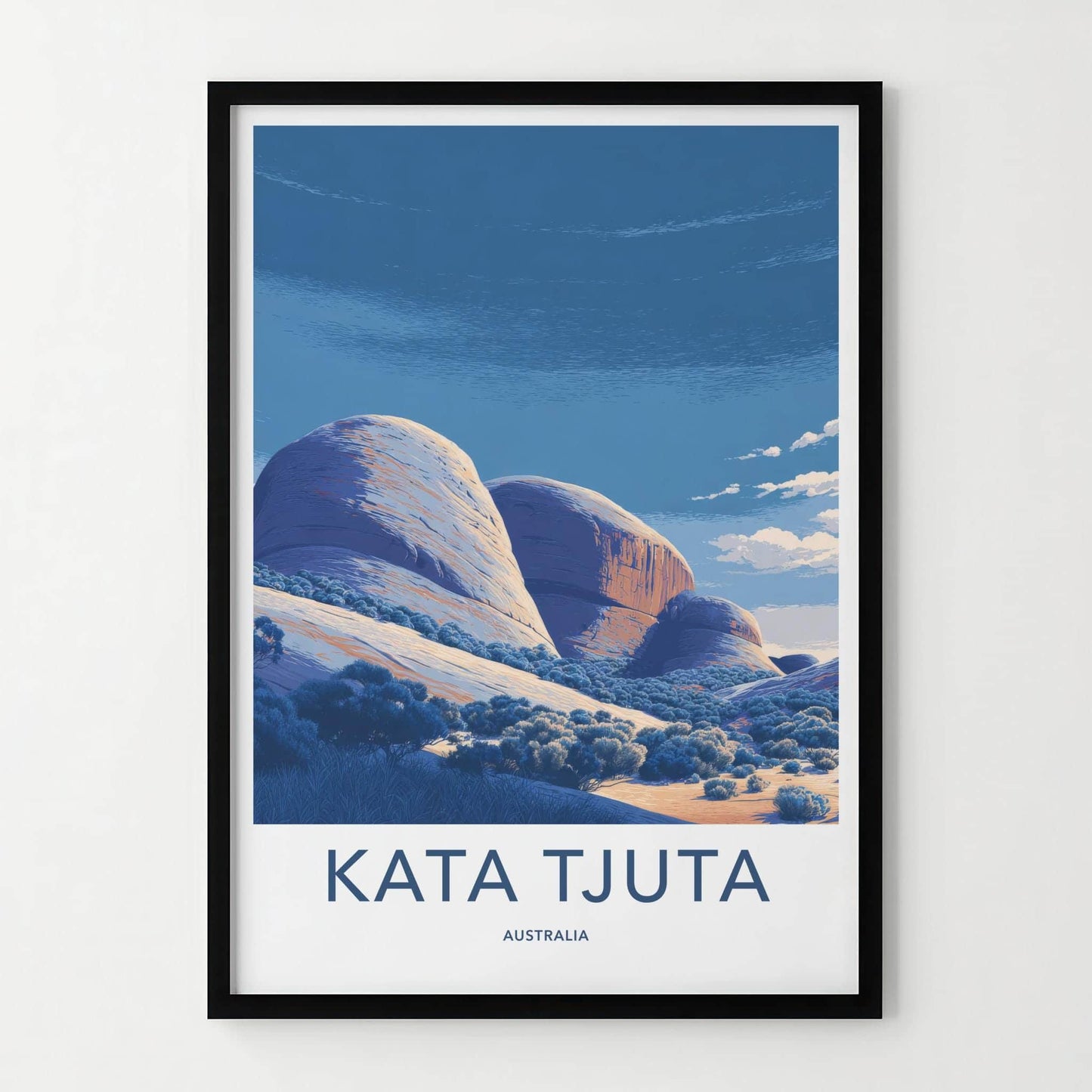 Kata Tjuta Poster - Australia Wall Art - Desert Rock Formations Home Decor