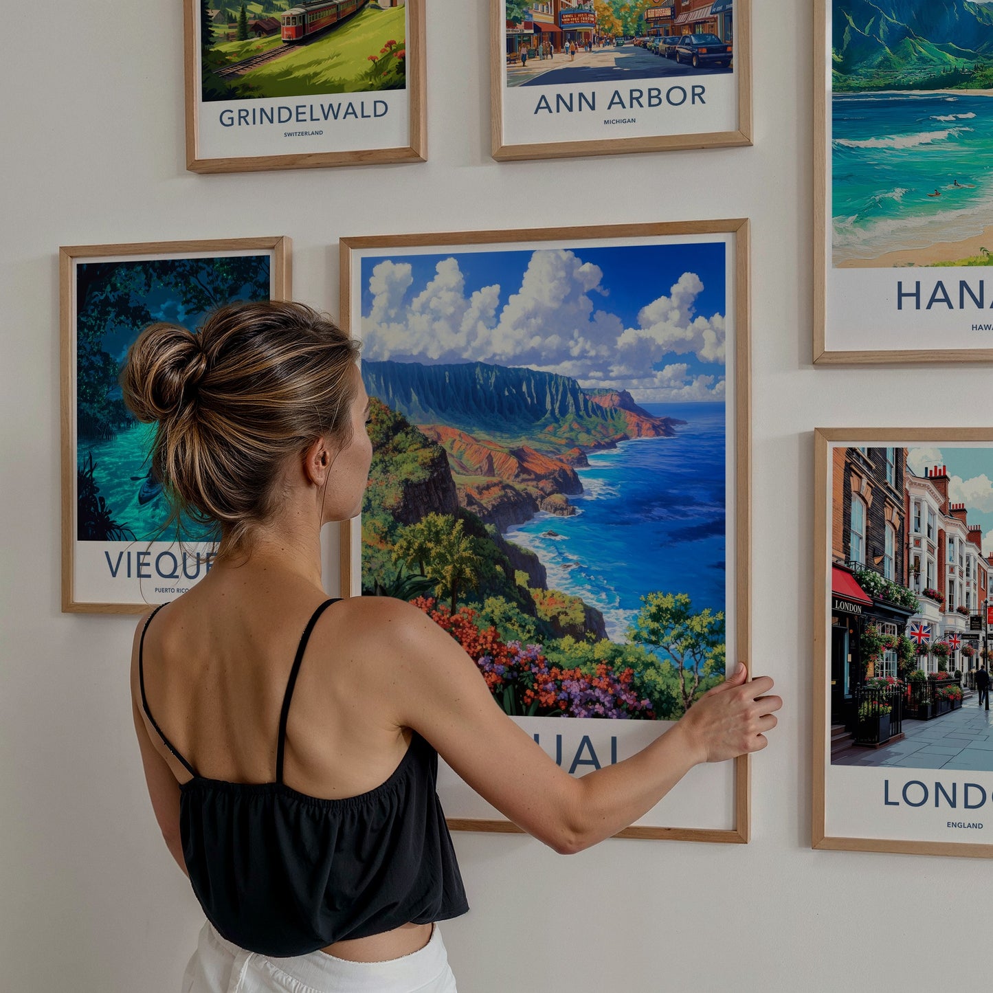 Kauai Poster - Hawaii Travel Art - Vibrant Island Landscape Home Decor