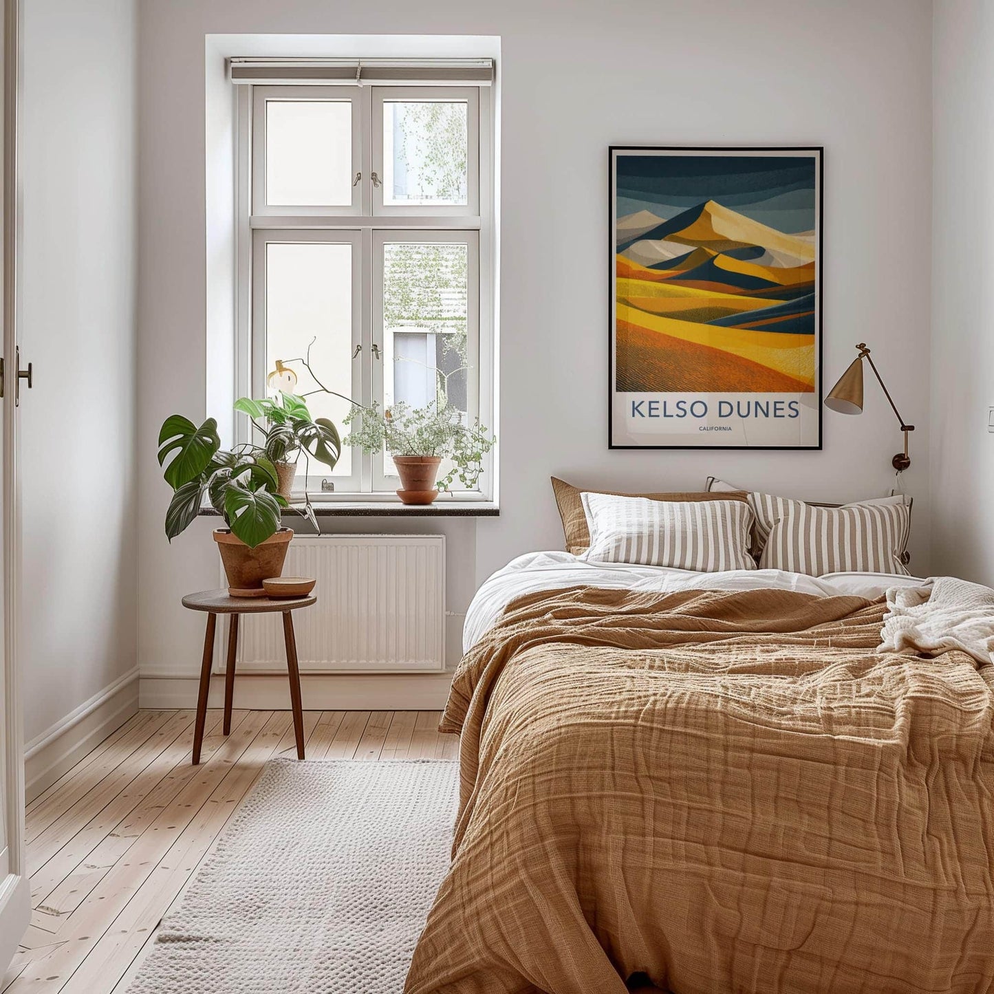 Kelso Dunes Poster - California Travel Art - Vivid Desert Layers Wall Decor